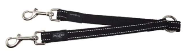 Rogz For Dogs Fanbelt Splitter Zwart - 33cm x 20mm