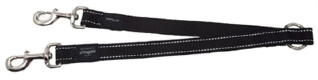 Rogz For Dogs Lumberjack Splitter Hondenriem Zwart - 43cm x 25mm