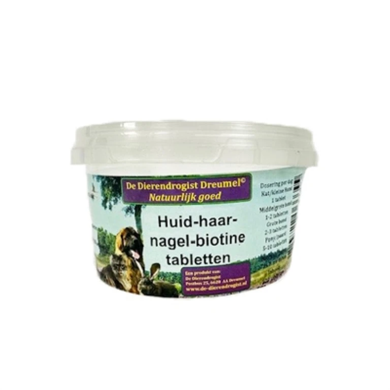 Voedingssupplement Biotine voor Huid, Haar en Nagels - 100 stuks