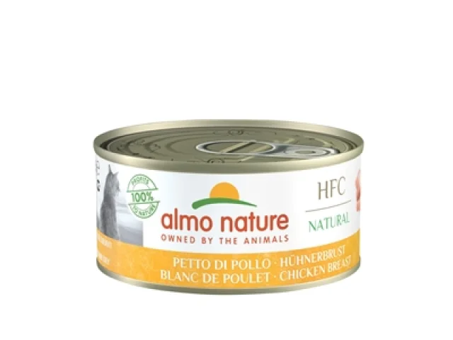 Almo - Nature Cat Kippenborst - 70 gram - 24 Blikjes