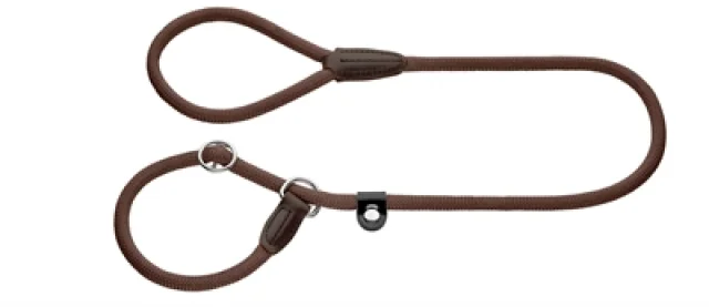 Hunter Retrieverlijn met Stop Freestyle Bruin - 1.7m x 10mm