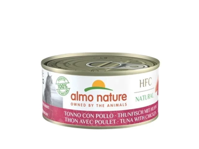 Almo - Nature Cat Tonijn/Kip - 70 gram - 24 Blikjes