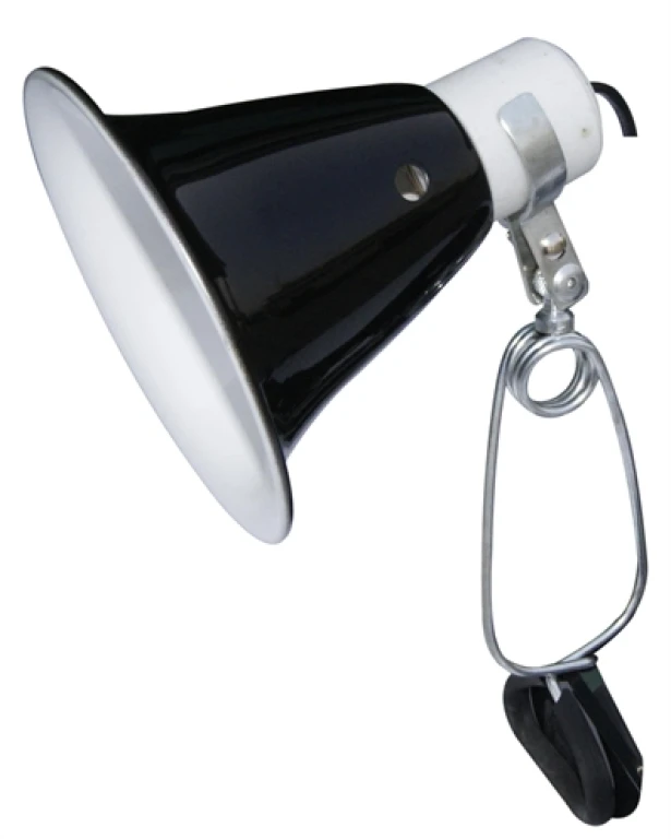 Komodo Black Dome Clamp Lamp Fitting 14 cm - 1 stuk