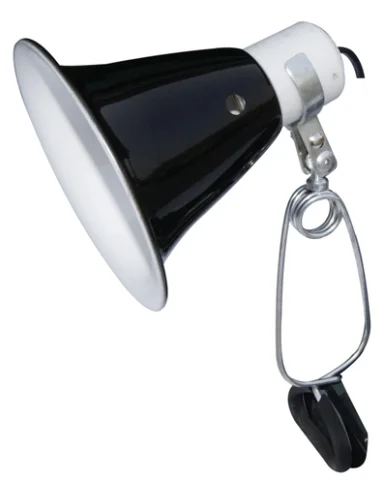 Komodo Black Dome Clamp Lamp Fixture 14 Cm