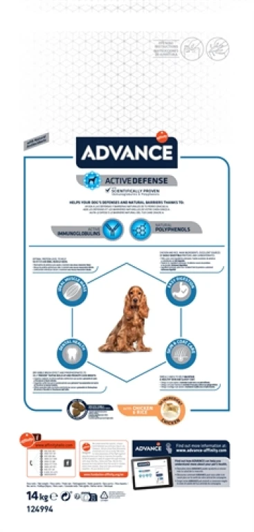 Advance Hond Droogvoer Adult Medium 14 kg