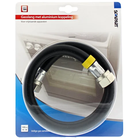 Scanpart gasslang 1/2" 100cm aluminium (NL)