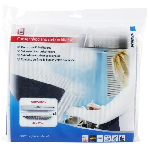 Scanpart set afzuigkap- en koolstoffilters 47x57cm