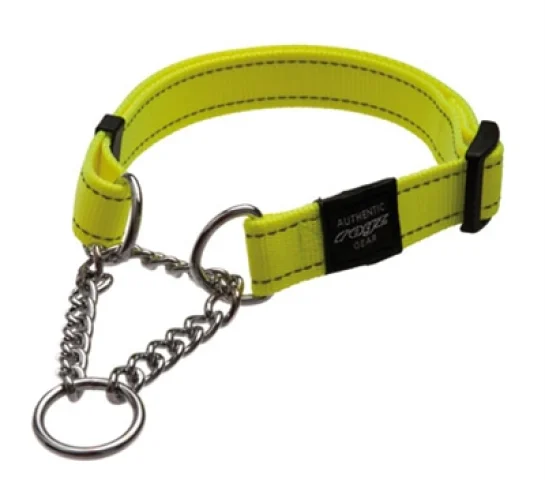 Rogz For Dogs Fanbelt Choker Geel 20 Mmx34-56 Cm