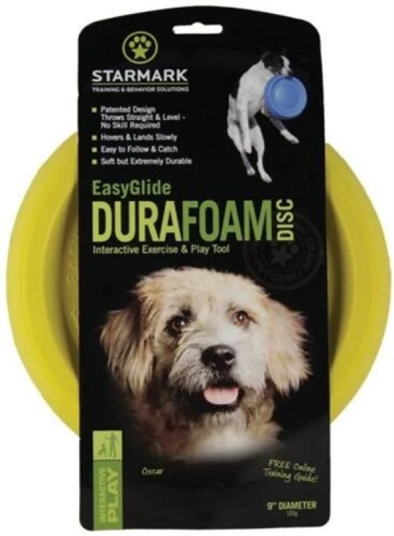 Starmark Easy Glider Dura Foam Frisbee voor honden - 23 cm - 1 stuk
