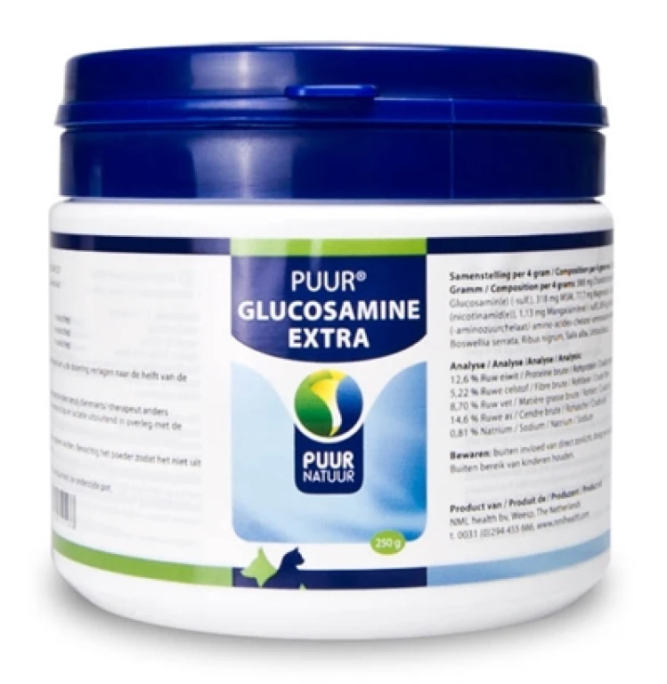 Puur Natuur Glucosamine Extra voor hond en kat - 1 stuk - 250 gr