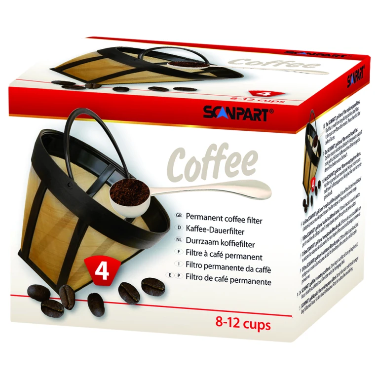 Scanpart Goldtone Koffiefilter Grootte 4 - 1 stuk