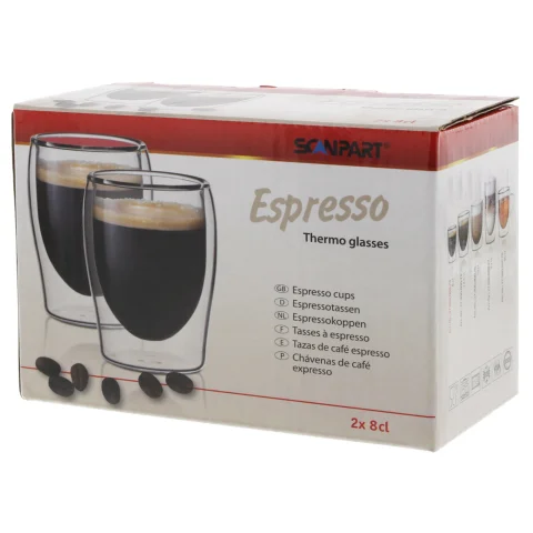 Scanpart espresso thermo glazen 2x8cl