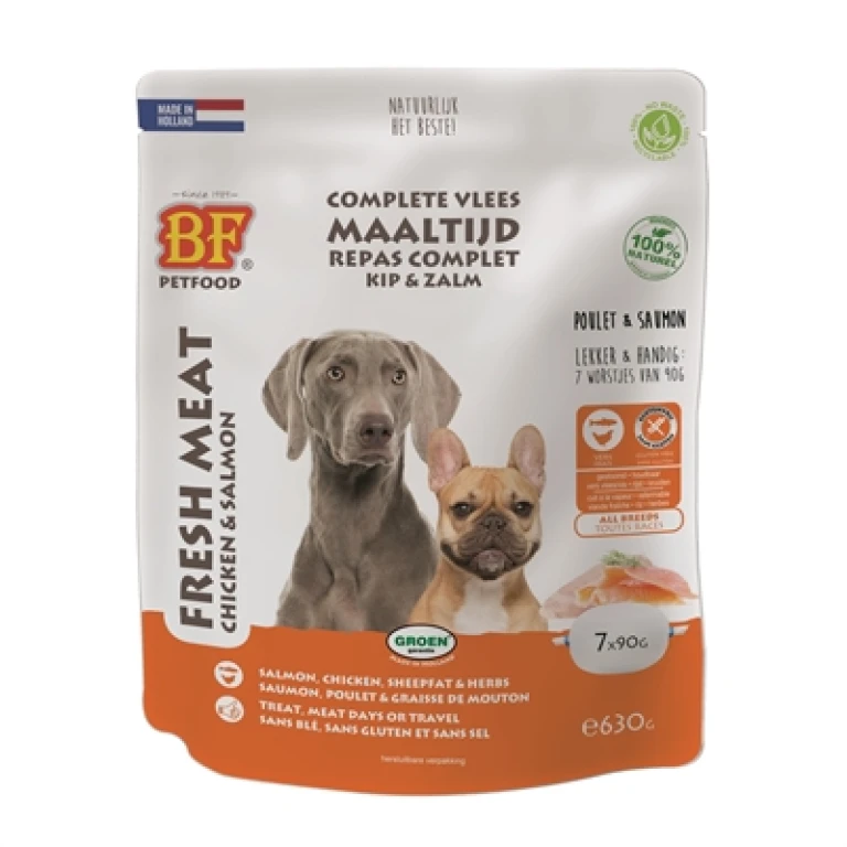 Biofood Hond Natvoer Zalm - 7 stuks van 90g