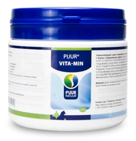 Puur Natuur Vita-Min (Vitaminen En Mineralen) Hond En Kat 250 Gr