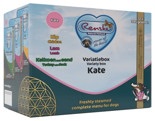 Renske Vers Vlees Mutipack Kip/Lam/Kalkoen/Eend 395 Gr
