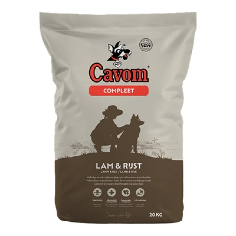 Cavom Hond Droogvoer Lam/Rijst 20 kg