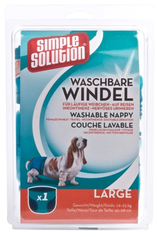 Simple Solution Wasbare Luier voor Honden Large 45-68 cm - 1 stuk