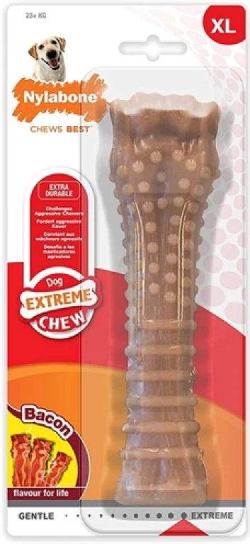 Nylabone Dura Chew Kauwspeelgoed Baconsmaak vanaf 23 kg - 1 stuk