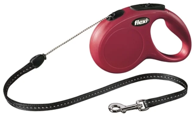 Flexi Rollijn Classic Cord Rood S - 5m