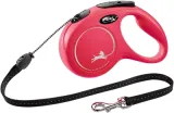 Flexi Rollijn Classic Cord Rood M - 5m