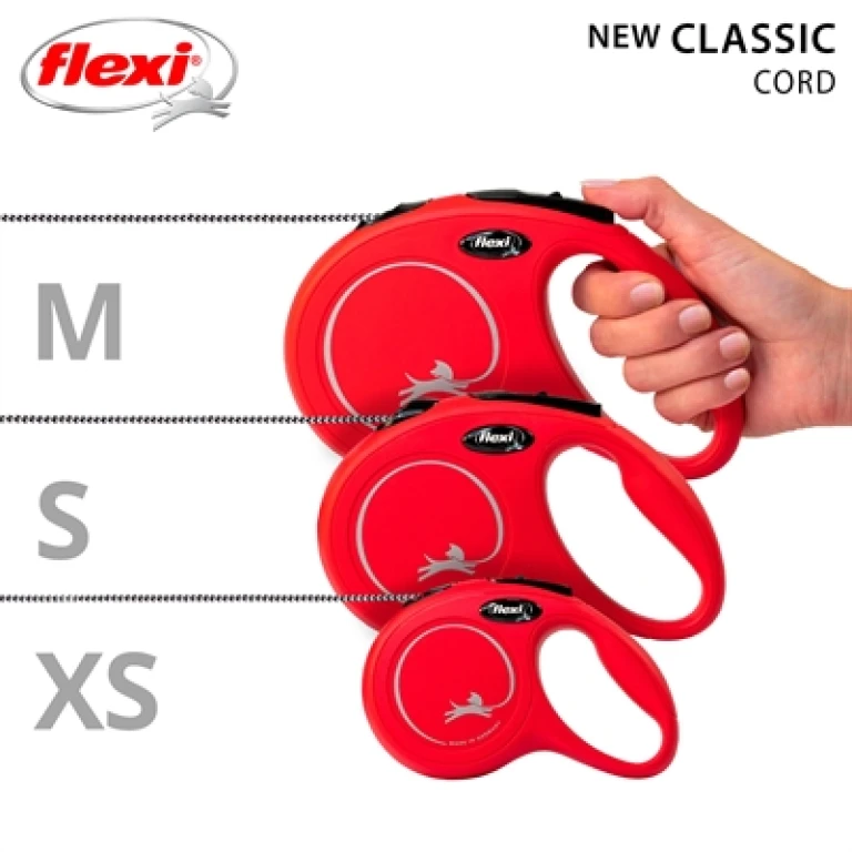Flexi Classic Cord Rollijn Rood M - 5 meter (1 stuk)