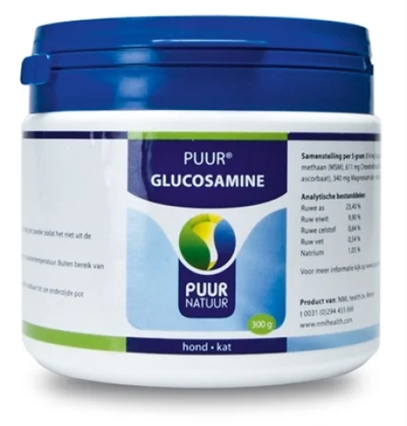 Puur Glucosamine Voor De Hond En Kat 300 Gr