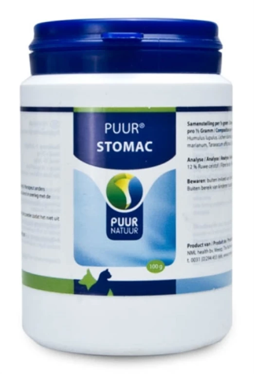 Puur Natuur Stomac Aanvullende Diervoeding voor Hond en Kat - 100 gr
