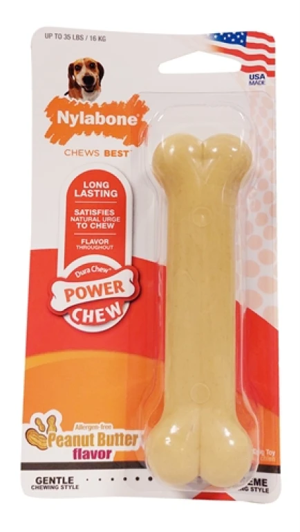Nylabone Dura Chew Kauwspeelgoed Pindakaas voor Harde Bijters tot 16 kg