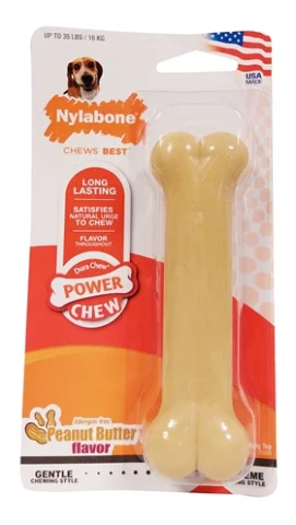 Nylabone Dura Chew Voor Harde Bijters Pindakaassmaak Tot 16 Kg 13.5X4X1.5 Cm