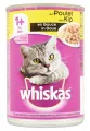 Whiskas Kat Natvoer Kip in Saus - set van 12 blikken