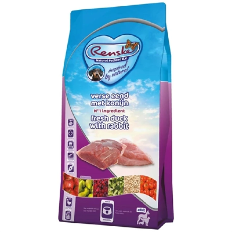 Renske Hond Droogvoer Adult Eend & Konijn 2 kg