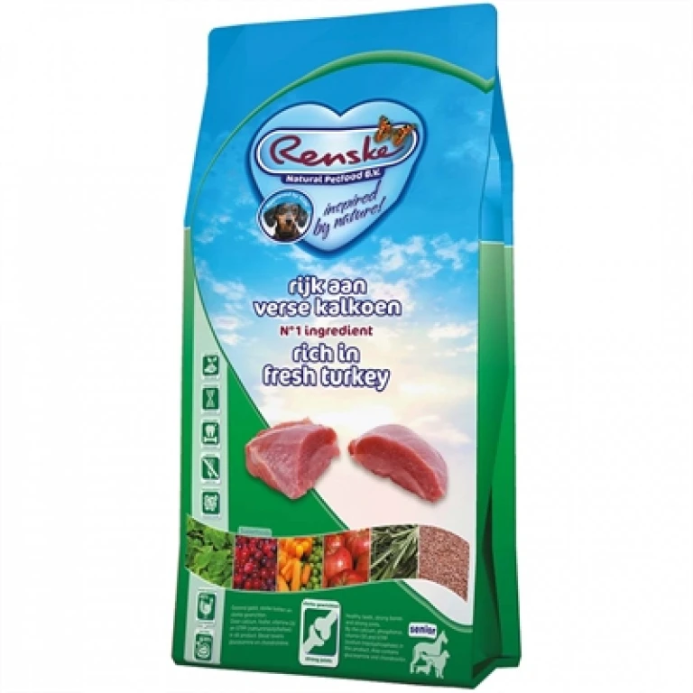 Renske Hond Droogvoer Senior Kalkoen Graanvrij 2 kg