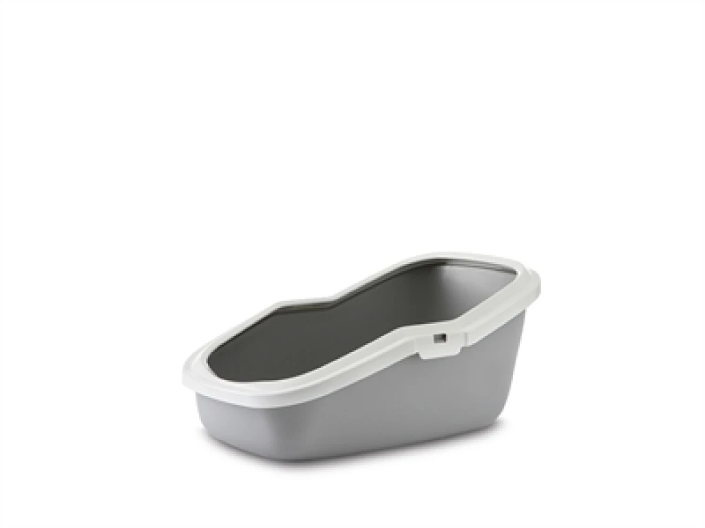 Savic Kattenbak Aseo Grijs/Wit 56x39x27,5 cm - 1 stuk