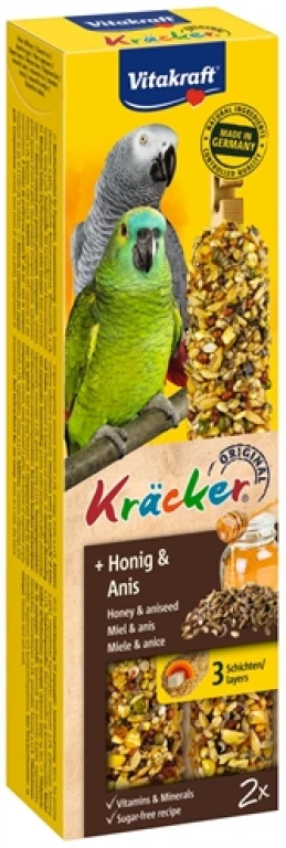 Vitakraft Papegaai Kracker Honing 2 stuks
