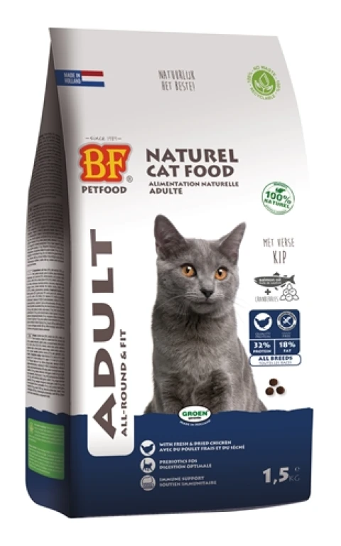 Biofood Cat Adult All-Round & Fit Kat Droogvoer - 1.5 kg