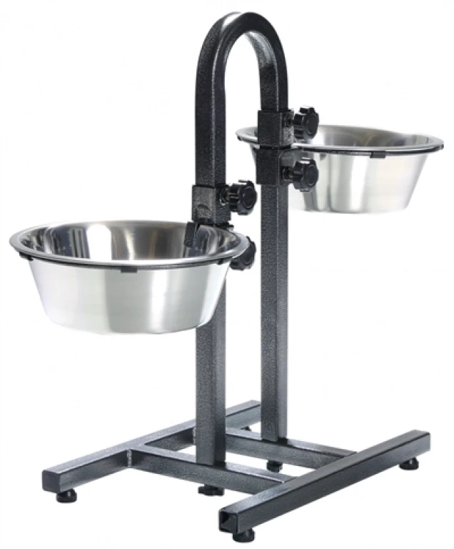 Trixie H-vormige voerstandaard voor honden - 2x 2,8 liter - 1 stuk