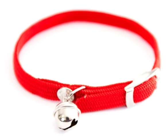 Halsband Kat Elastisch Nylon Rood 30X1 Cm