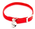 Kattenhalsband Elastisch Nylon Rood 30x1 cm - 1 stuk
