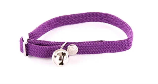 Halsband Kat Elastisch Nylon Paars 30X1 Cm
