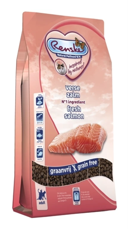 Renske Super Premium Adult Verse Zalm Kat Droogvoer - 6 kg