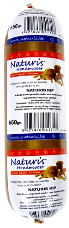 Naturis Hond Natvoer Kip 650 gr