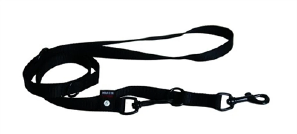 Martin Sellier Multipurpose Hondenriem Nylon Zwart - 2m x 20mm (1 stuk)