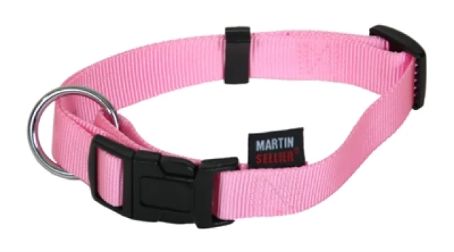 Martin Sellier Halsband Basic Nylon Roze 10 Mmx20-30 Cm