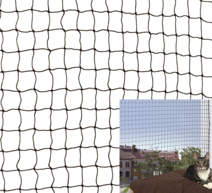 Kattenbeschermnet Zwart 3x8 m - 1 stuk