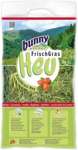 Bunny Nature Vers Gras Hooi Met Rozenbottel 500 Gr