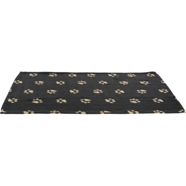 Trixie Beany Fleece Hondendeken Zwart 100x70 cm - 1 stuk