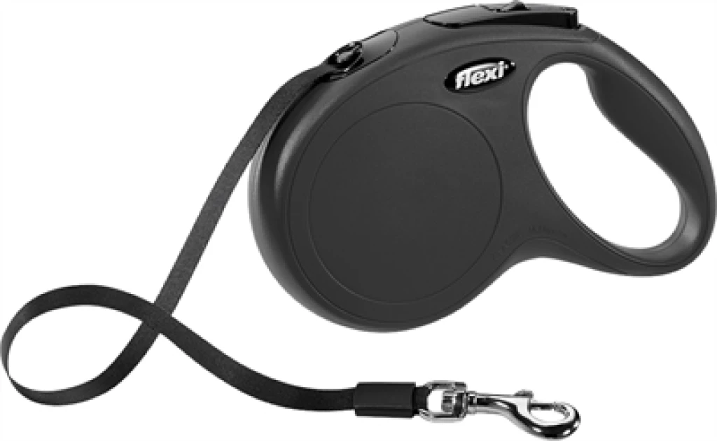 Flexi Rollijn Classic Tape Zwart M - 5 meter (1 stuk)
