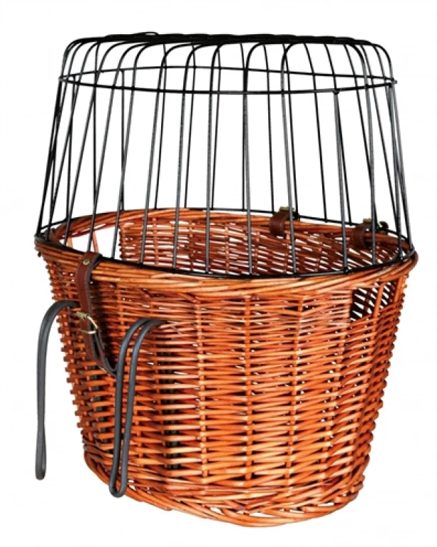Hond fiets mand wilgentakken naturel 44x48x33 cm