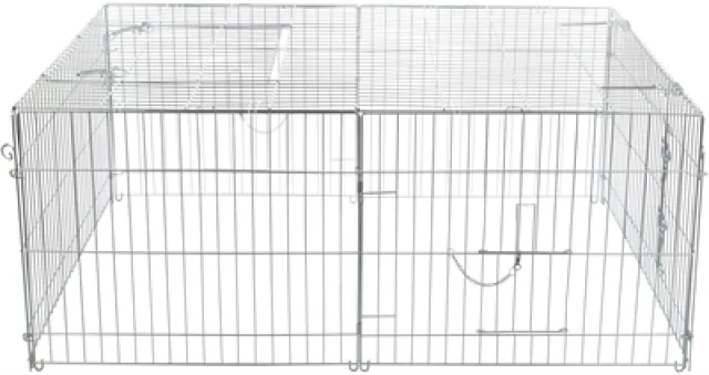 Trixie Natura Knaagdierren Met Dak Gegalvaniseerd Metaal 144X58X116 Cm