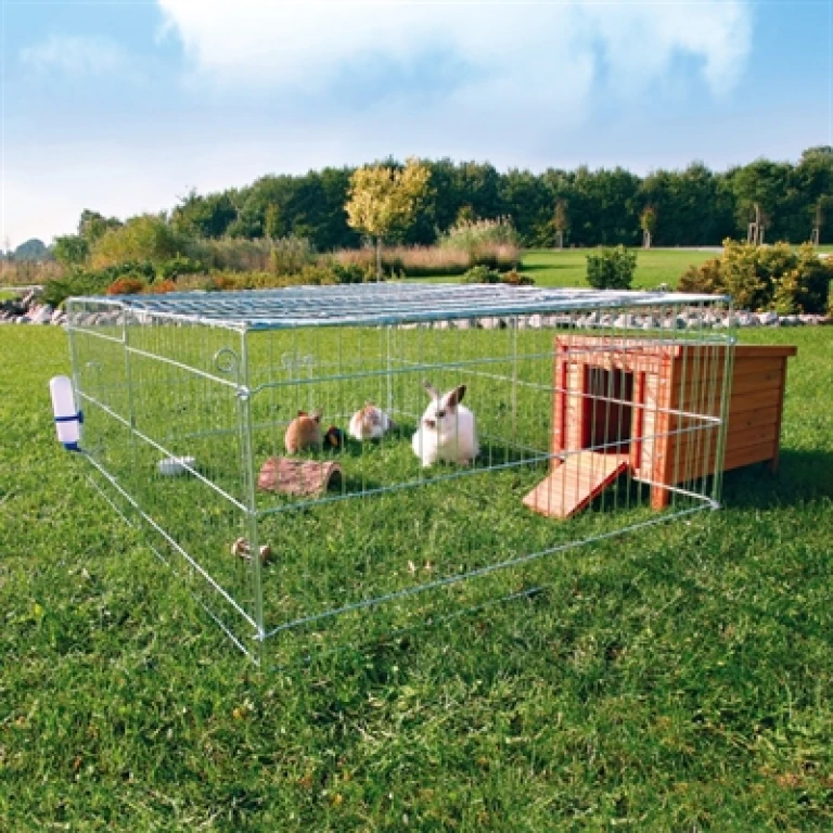 Trixie Knaagdierren met Dak Gegalvaniseerd Metaal 144x58x116 cm